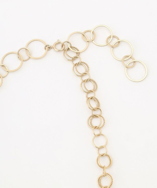 自由区 ハンドメイドサークル ネックレス ゴールド系