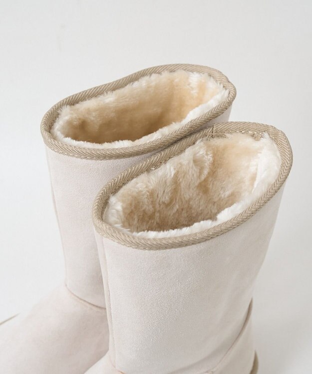 WEGO 【暖かい】2wayムートンタッチブーツ ライトベージュ