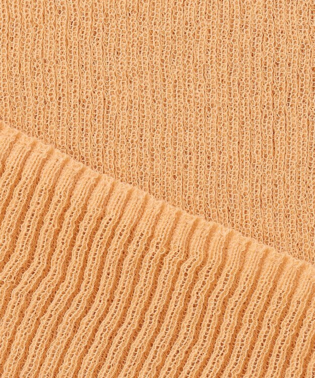 BEIGE， LIANE / リブニットトップス Light Orange