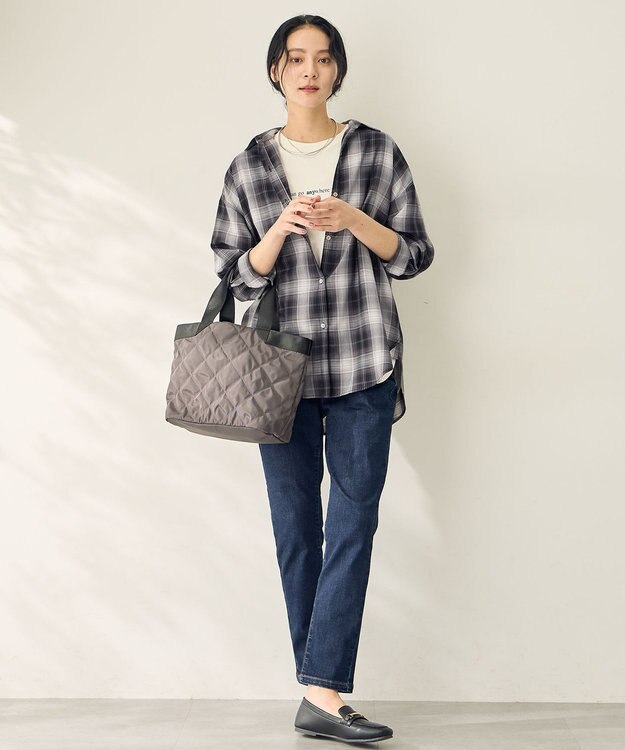 ANY L 【ウエストゴム】ウルトライージースキニーデニム ダークインディゴ