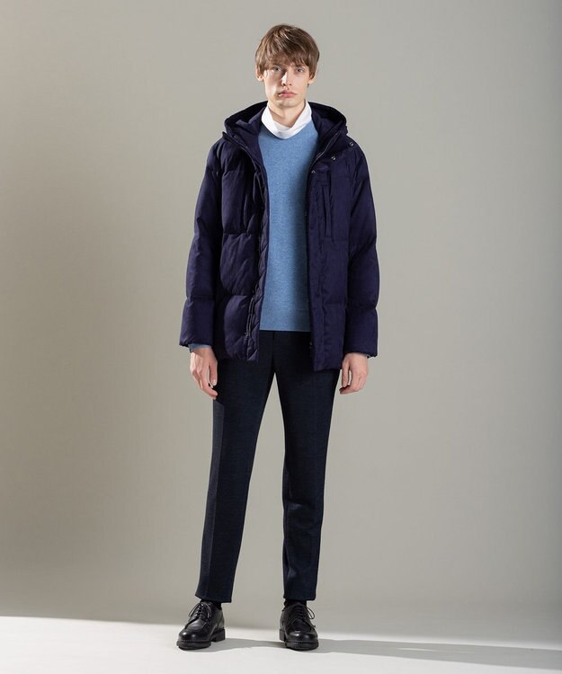 JOSEPH HOMME ピュアカシミヤ　クルーネックニット スカイブルー系