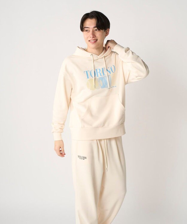 OP／FILA 【Kappa】ウェルネスクラブフーディー オフホワイト