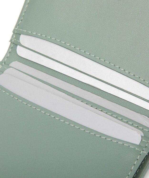 style code 【MERCURYDUO/マーキュリーデュオ】ダイアナ　トリコカラー口金ミニ財布 ミント