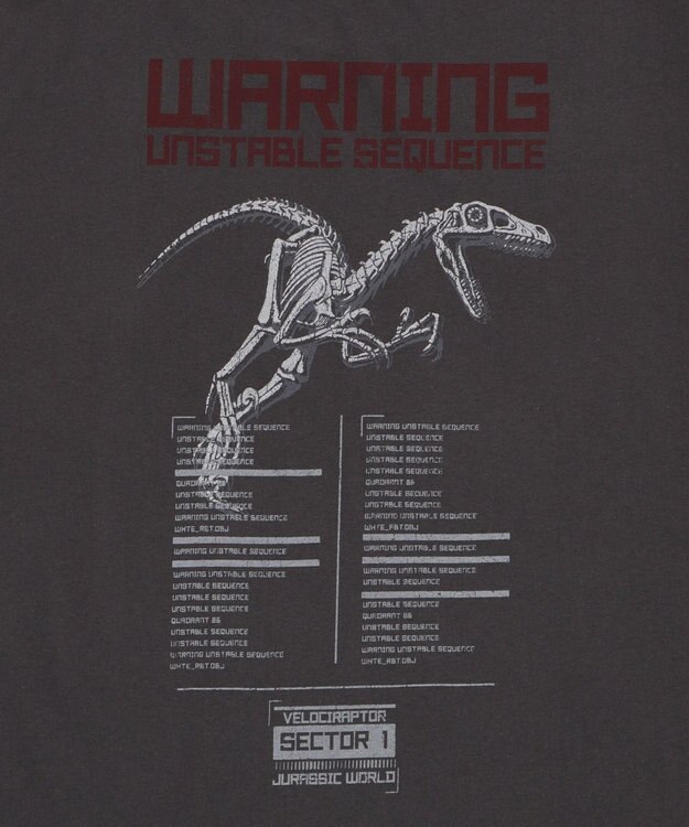 WEGO 【ユニセックス着用ITEM/SMLサイズ展開】JURASSIC　PARKグラフィックT（S） 柄4