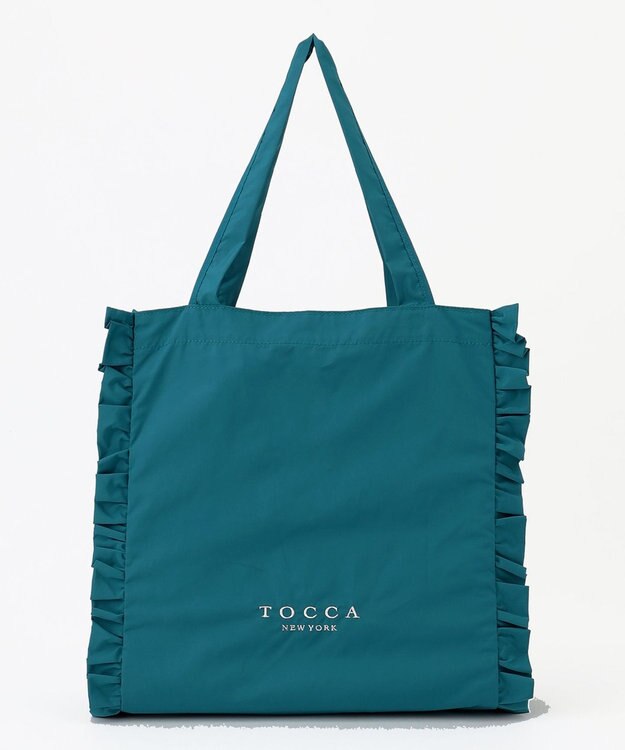TOCCA 【大人百花掲載】【A4サイズ対応・折りたたみ可】TRIM WAVES SUBBAG サブバッグ [新色]ダークブルー系