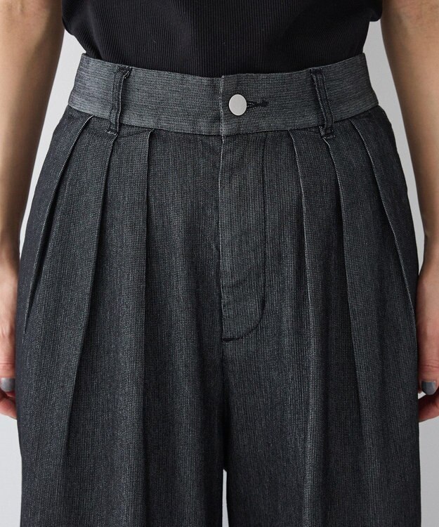 CRAFT STANDARD BOUTIQUE 3タックデニムパンツ Black