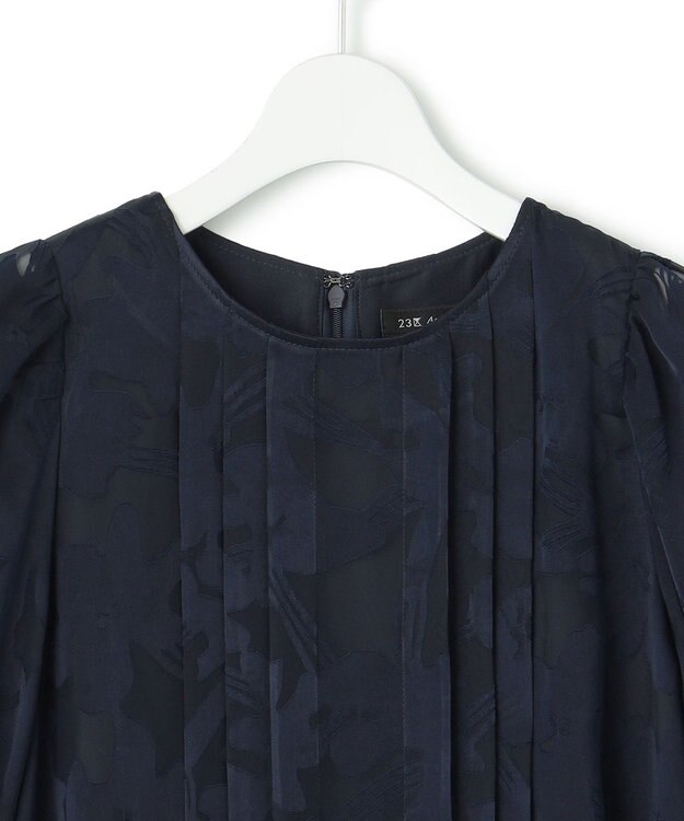 23区 L 【APPLAUDIR】フローラルオパール ドレス ネイビー系