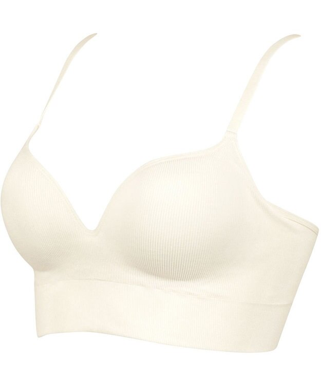 WACOAL ノンワイヤーブラ 【GOCOCi ゴコチ】 ぴったりフィット アンダー部分のズレを軽減 洗濯機洗い可能(ネット使用) ブラトップ レディース ハーフトップ CGG255 /ワコール アイボリー