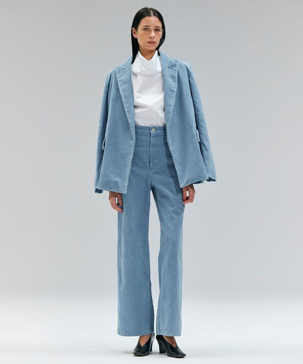 BEIGE， 【FUDGE 10月号掲載】BANGS / コットンコーデュロイテーラードジャケット L.Indigo