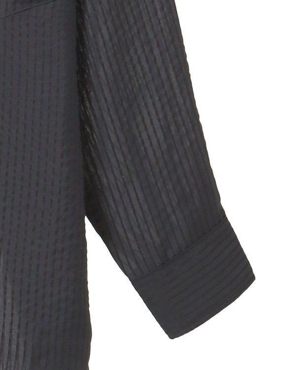 AMERICAN HOLIC シャドーストライプオーバーシャツ Charcoal Gray