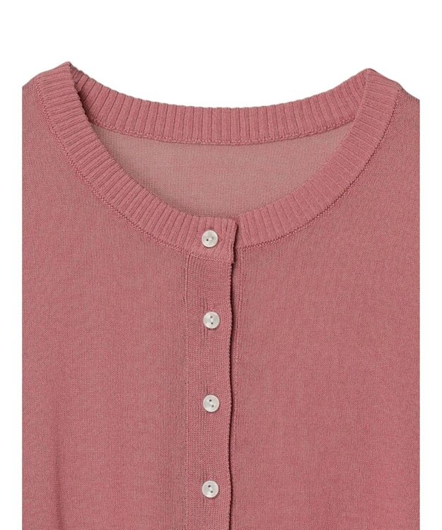 earth music&ecology シアークルーカーディガン Pink