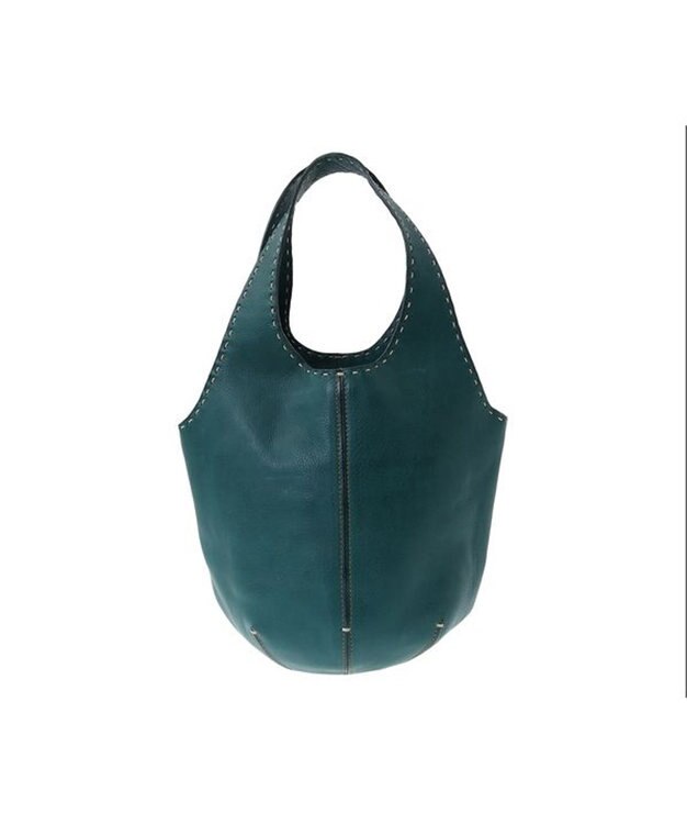 genten 【WEB限定カラー】ユーフラテス(boxバージョン) トートバッグ小 ブルーグリーン