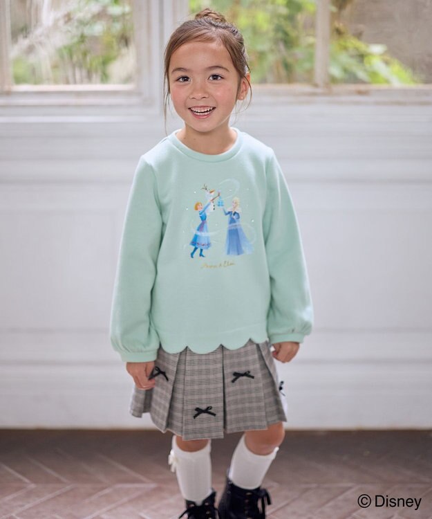 ANY KIDS 【ディズニー/FROZEN】裏シャギー トレーナー ミント