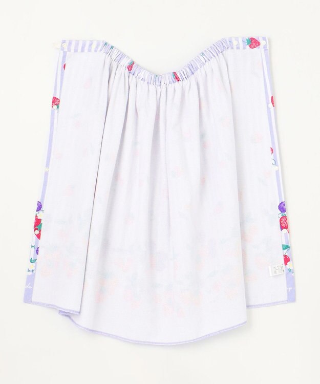 ANY KIDS ラップタオル 70cm ストライプ×フルーツ