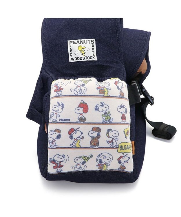PET PARADISE スヌーピー 変身柄 抱っこ スリング キャリーバッグ  【小型犬】 紺（ネイビー・インディゴ）
