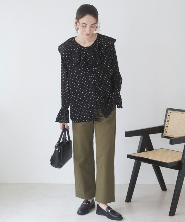 WEGO 【ANGIE VINTAGE】ラッフルブラウス ブラックその他