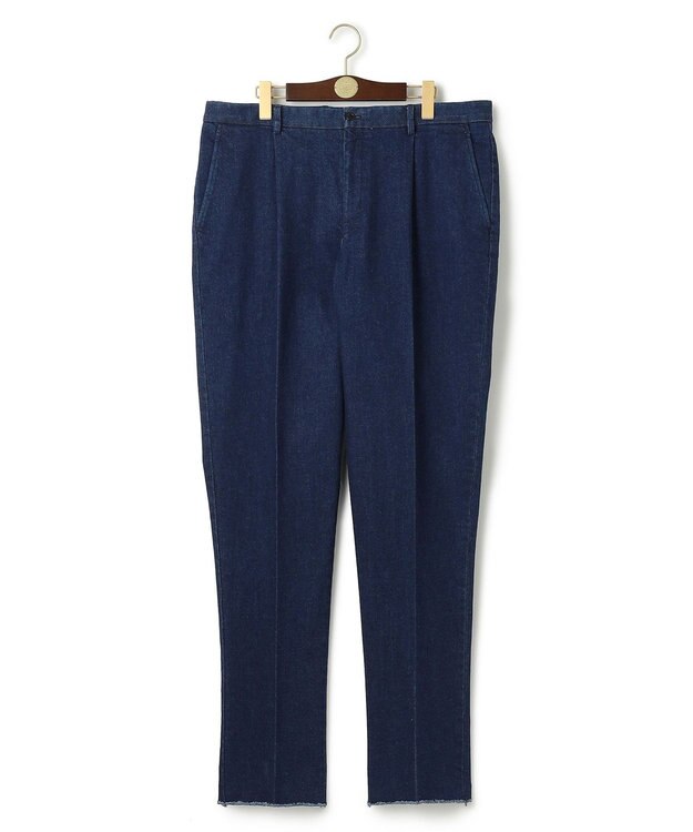 J.PRESS MEN 【KING SIZE】【ストレッチ】ワンタック ストレッチリングデニム パンツ ネイビー系