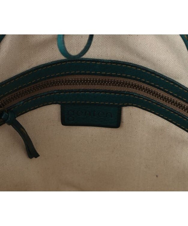 genten 【WEB限定カラー】ユーフラテス(boxバージョン) トートバッグ小 ブルーグリーン