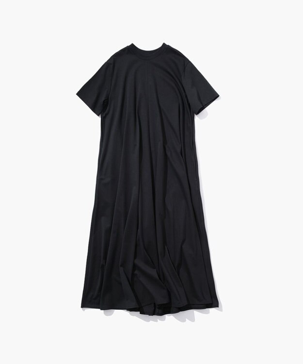ATON 48/2 NATURAL DYE COTTON | フレアドレス BLACK
