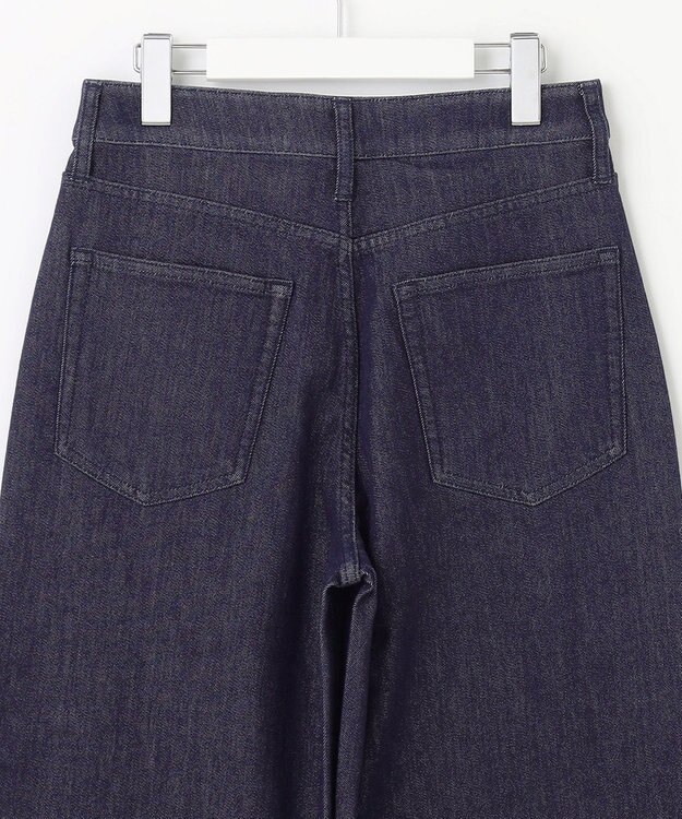 自由区 【洗える】ウスカルデニム ワイドパンツ インディゴ