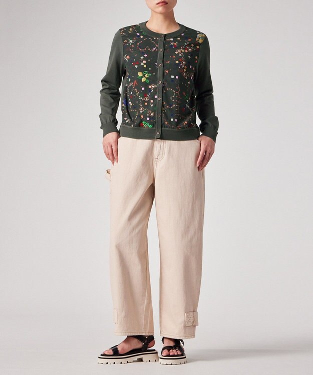 Paul Smith Keepsake プリントコンビ カーディガン カーキ