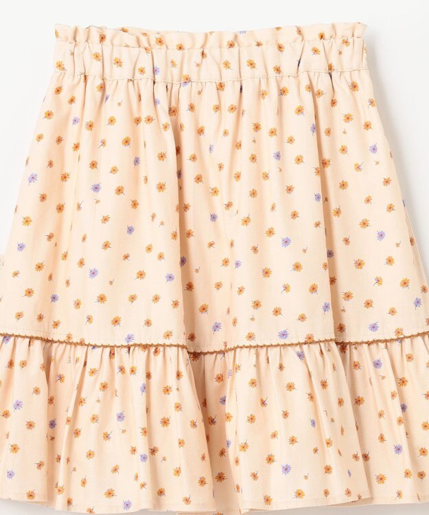 組曲 KIDS 【150-160cm】モノトーン花柄 スカート ベージュ系5