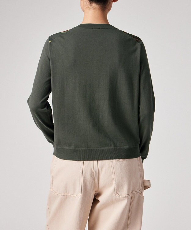 Paul Smith Keepsake プリントコンビ カーディガン カーキ