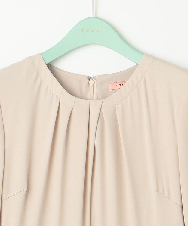 TOCCA 【洗える！】SYMPHONY ドレス ベージュ系