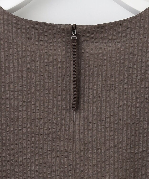 自由区 【WEB限定・洗える・XSサイズあり】シャドウサッカー カットソー ブラウン系