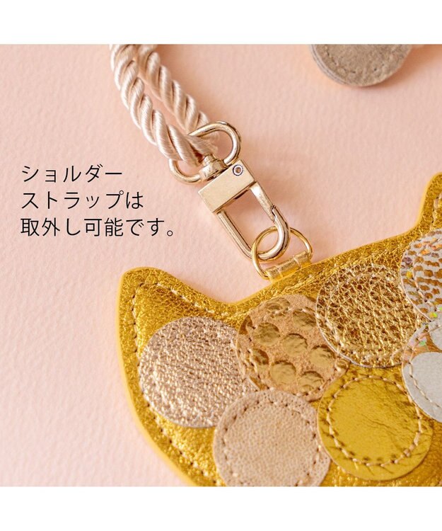 tsumori chisato CARRY 新マルチドット スマホ ショルダー ストラップ ゴールド