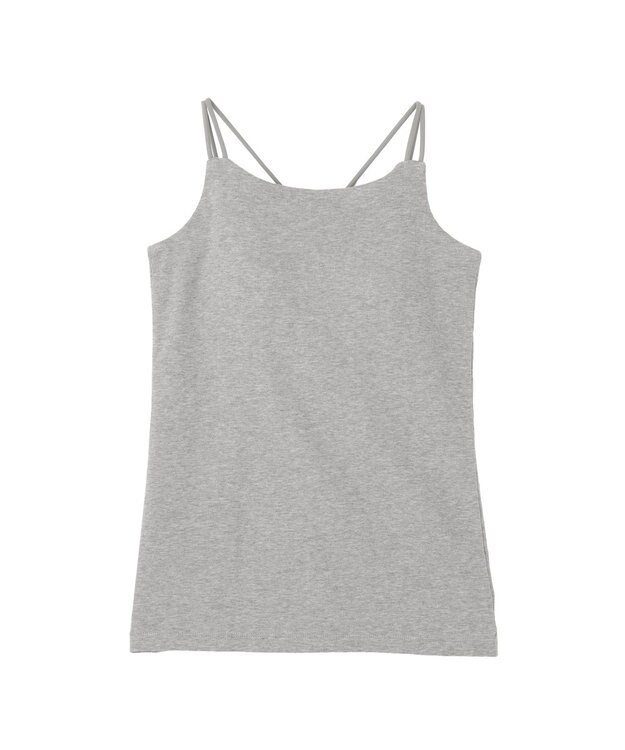 earth music&ecology 【予約】適ON カップ付きキャミソール 杢グレー