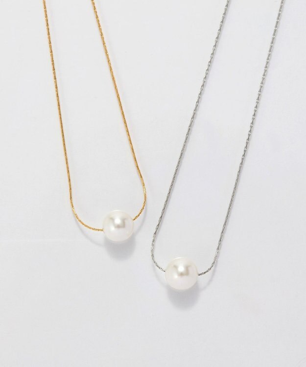 Phoebe 【金属アレルギー対応】ワントップパールネックレス　シルバー/サージカルステンレス シルバー