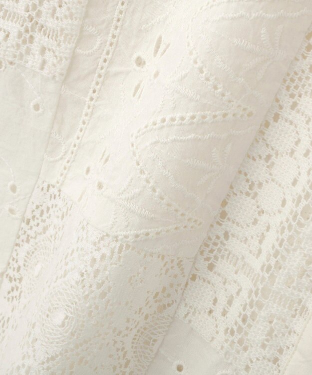 AMERICAN HOLIC レースパッチワークシャツ Off White