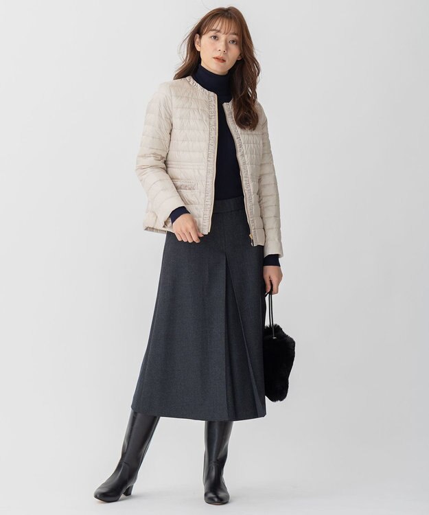 自由区 フェイクファーポシェット ブラック系