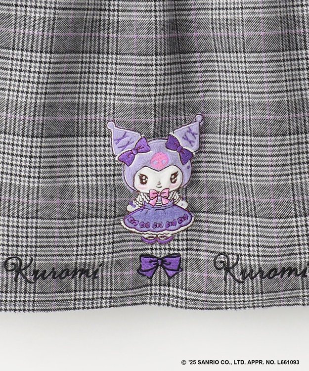 ANY KIDS 【マイメロディ＆クロミ×ANY KIDS】チェック ジャンパースカート グレーチェック×クロミ