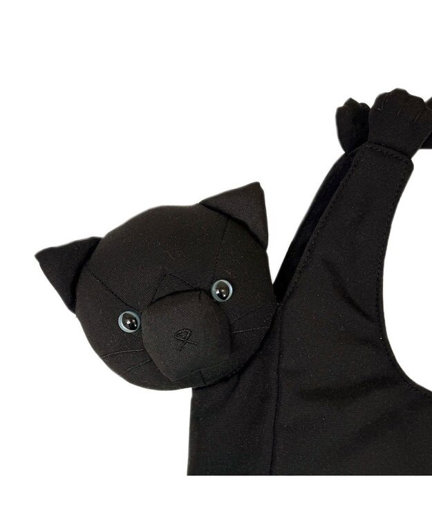 ROOTOTE 1034【ネコトート】EU.ラウンド.ブラブラネコ-A 03：ブラック