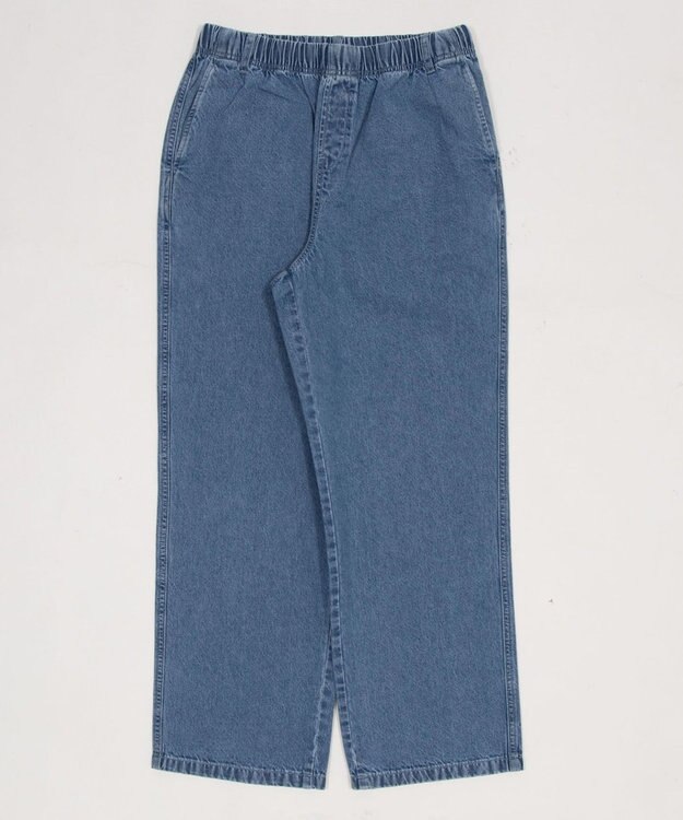 WEGO 【ユニセックス着用ITEM/ウエストゴム】ユルフィットデニムイージーパンツ デニム淡色