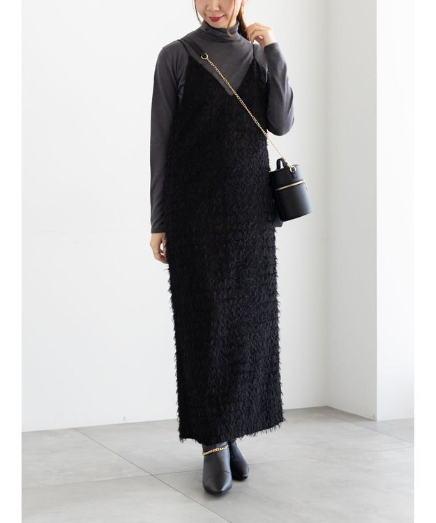 Te chichi ライトタートルニット チャコールグレー