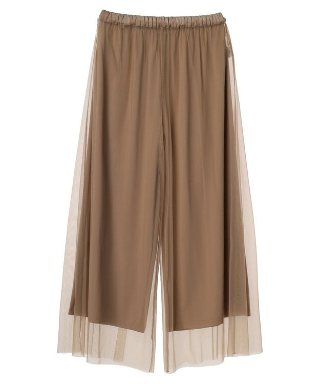 Green Parks ・ＥＬＥＮＣＡＲＥ　ＤＵＥ　チュールギャザーパンツ Mocha