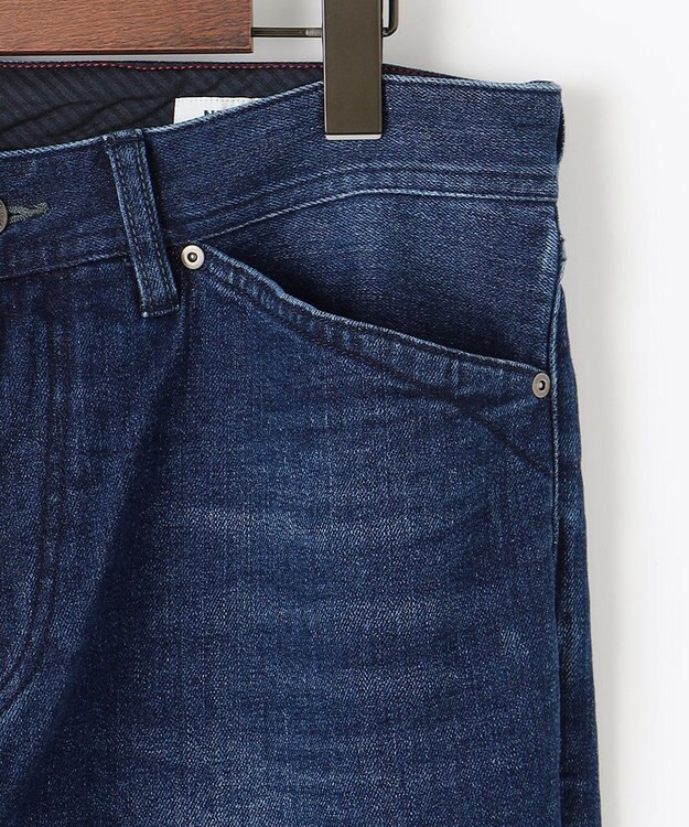 JOSEPH ABBOUD 【暖か起毛裏地付/ストレッチ】 レイヤード デニム パンツ ネイビー系