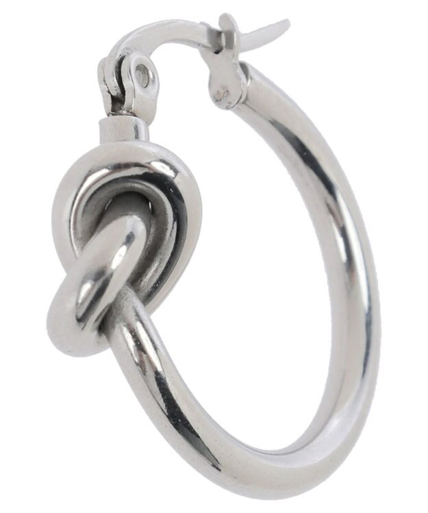 Green Parks ・ＨＡＬＦ　ＴＩＭＥ　サージカルノットデザインピアス Silver