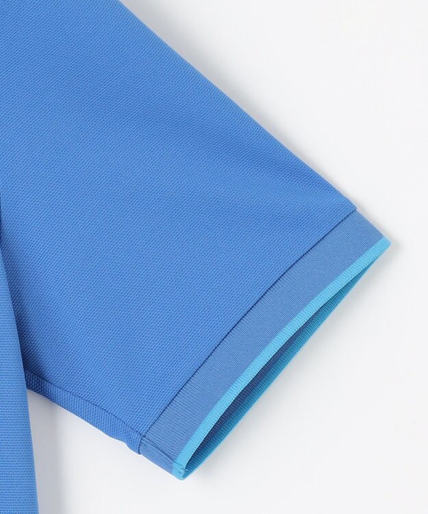 23区GOLF 【MEN】ポリエステルカノコ 半袖ポロシャツ スカイブルー系