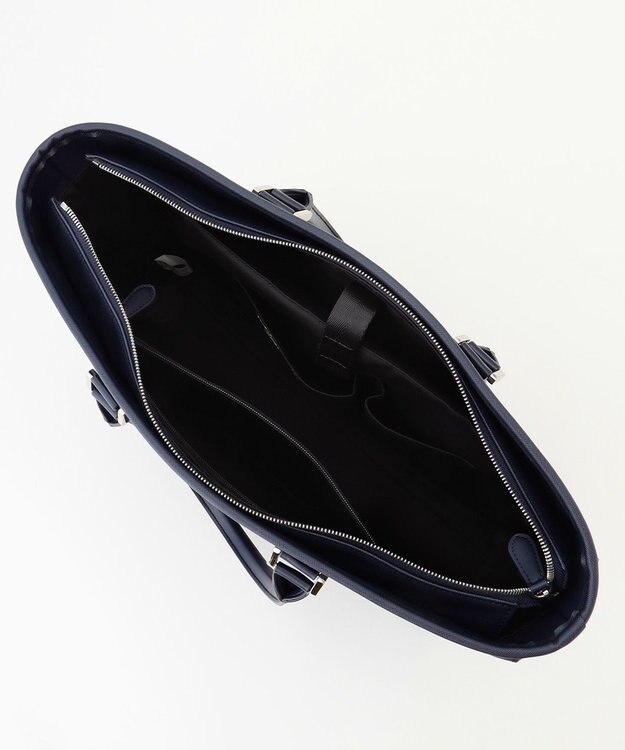 J.PRESS MEN 【定番】サフィアーノトートバッグ ネイビー系