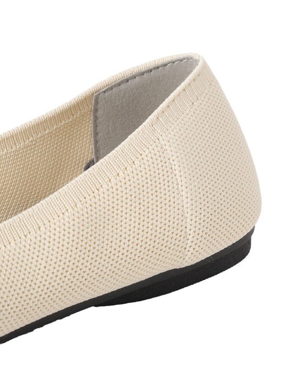 Green Parks 洗えるニットパンプス Ivory