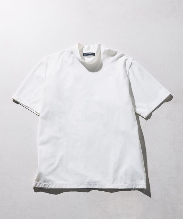 JOSEPH HOMME 【新素材】ハイゲージベアスムース　モックネックカットソー ホワイト系