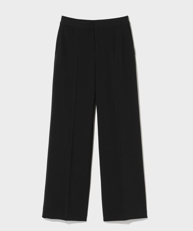 GRACE CONTINENTAL ダブルクロスストレートパンツ ブラック