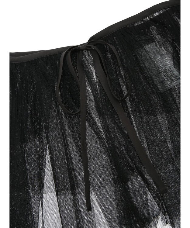 Green Parks マルチｗａｙチュールプリーツベルト Black