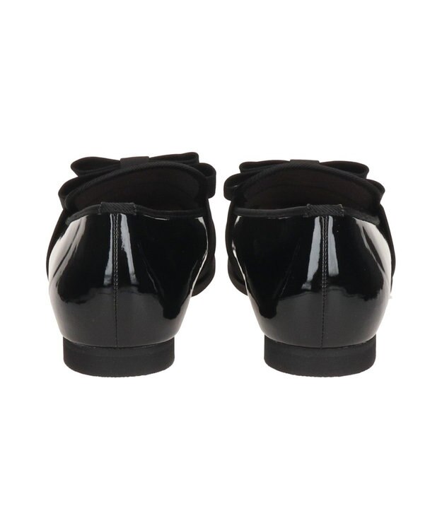 Bridget Birkin ＜抗菌消臭＞【Bridget Birkin】グログランリボンレインローファー ブラックエナメル