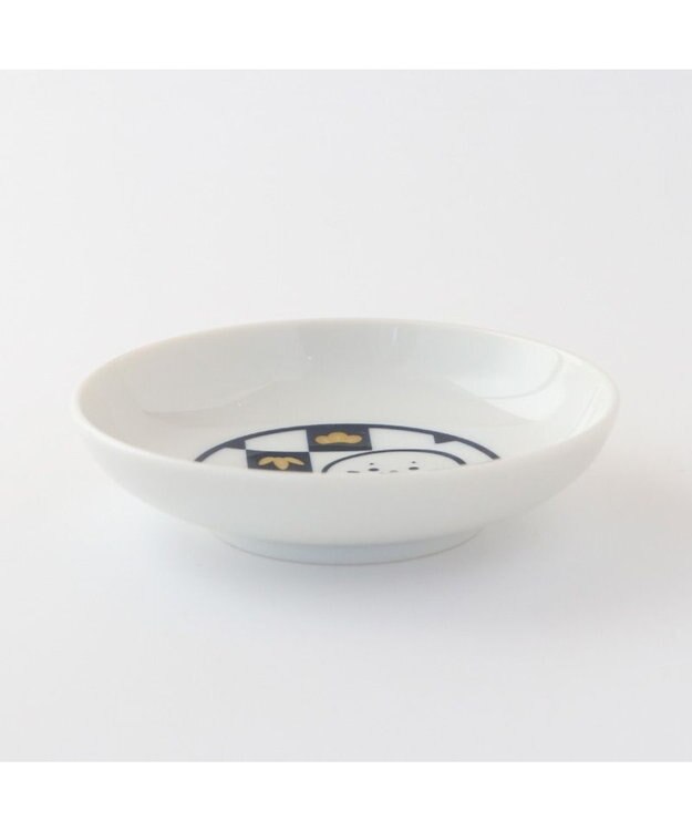 Mother garden しろたん 豆皿 5枚セット 《正面 市松 水玉 千鳥 雲》 5枚セット