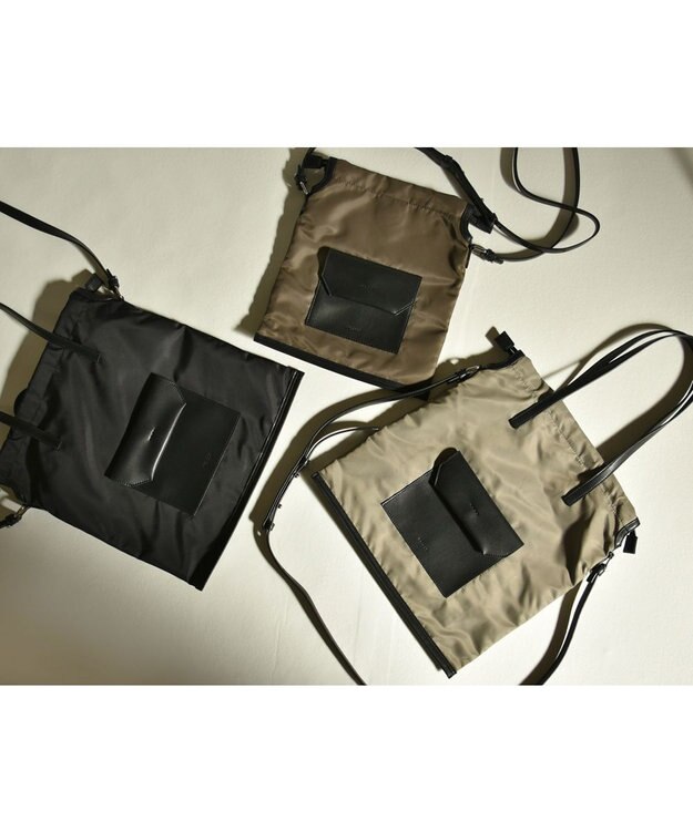 Y'SACCS ドローストリング2WAYトート Sサイズ ブラック